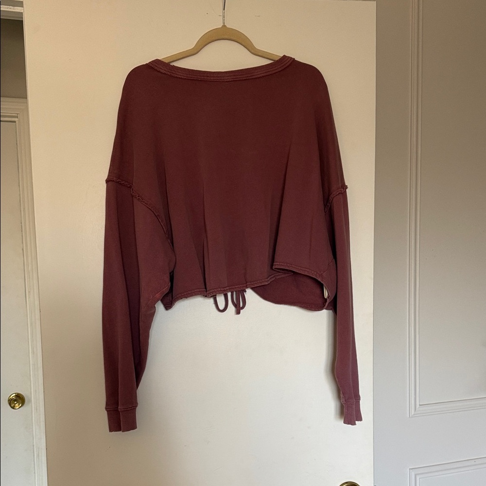 Free people cropped sweatshirt
